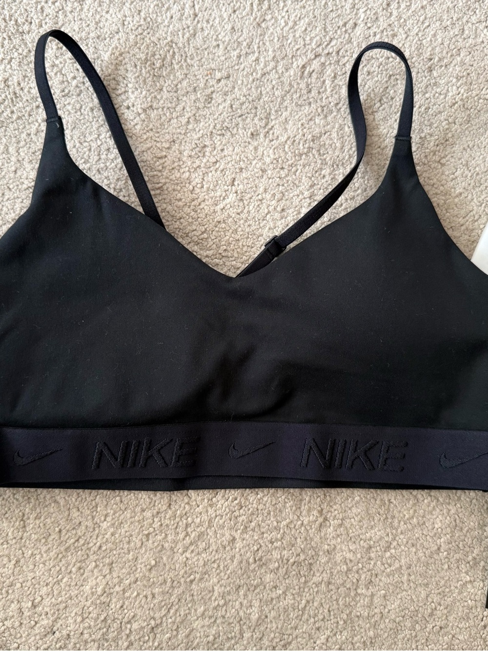 NWT! Nike Indy Light Support Sports Bra Dri Fit Black Size S